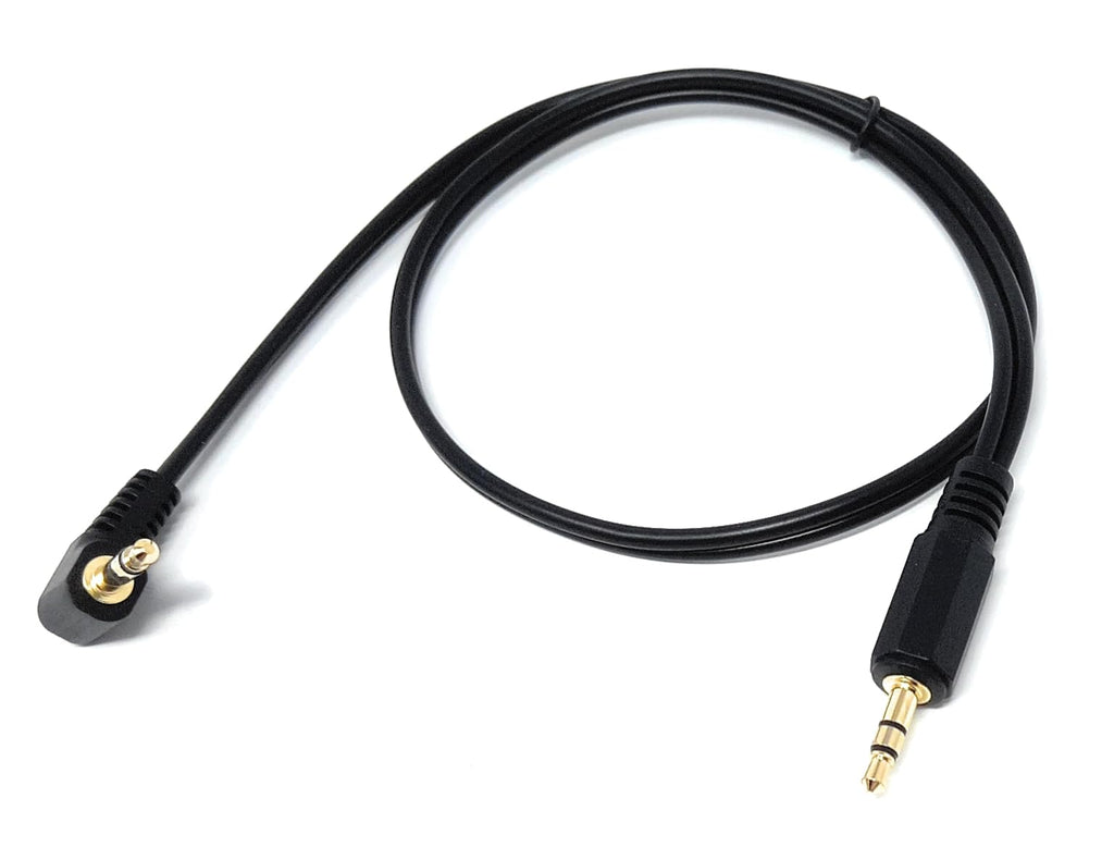 DRUT 3.5mm Right Angle Male Jack to Jack Stereo AUX Audio Lead Cable
