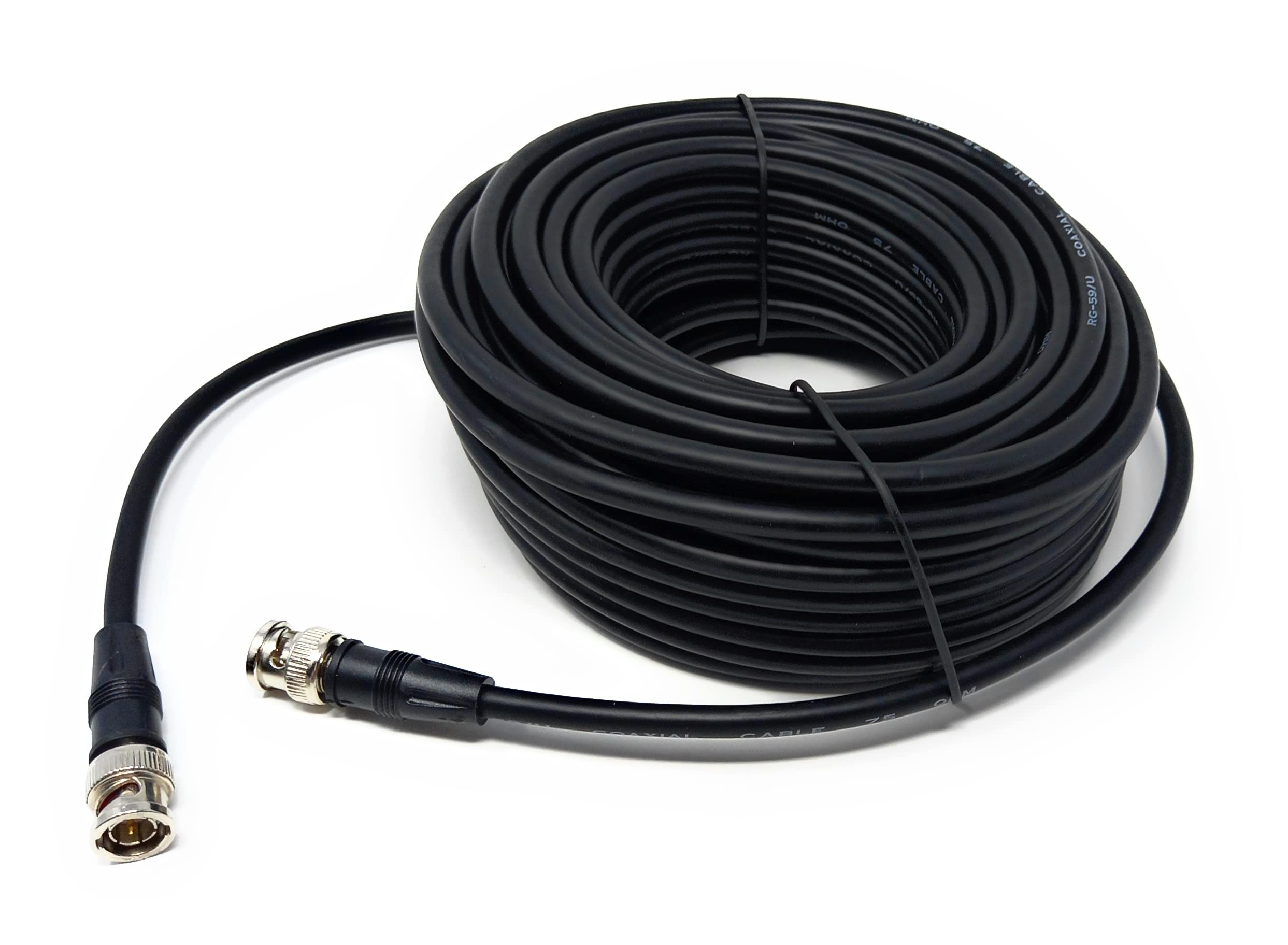 DRUT BNC to BNC Cable Lead, Coaxial RG59/RG59U 75ohm for CCTV Video Camera, Male to Male Plugs