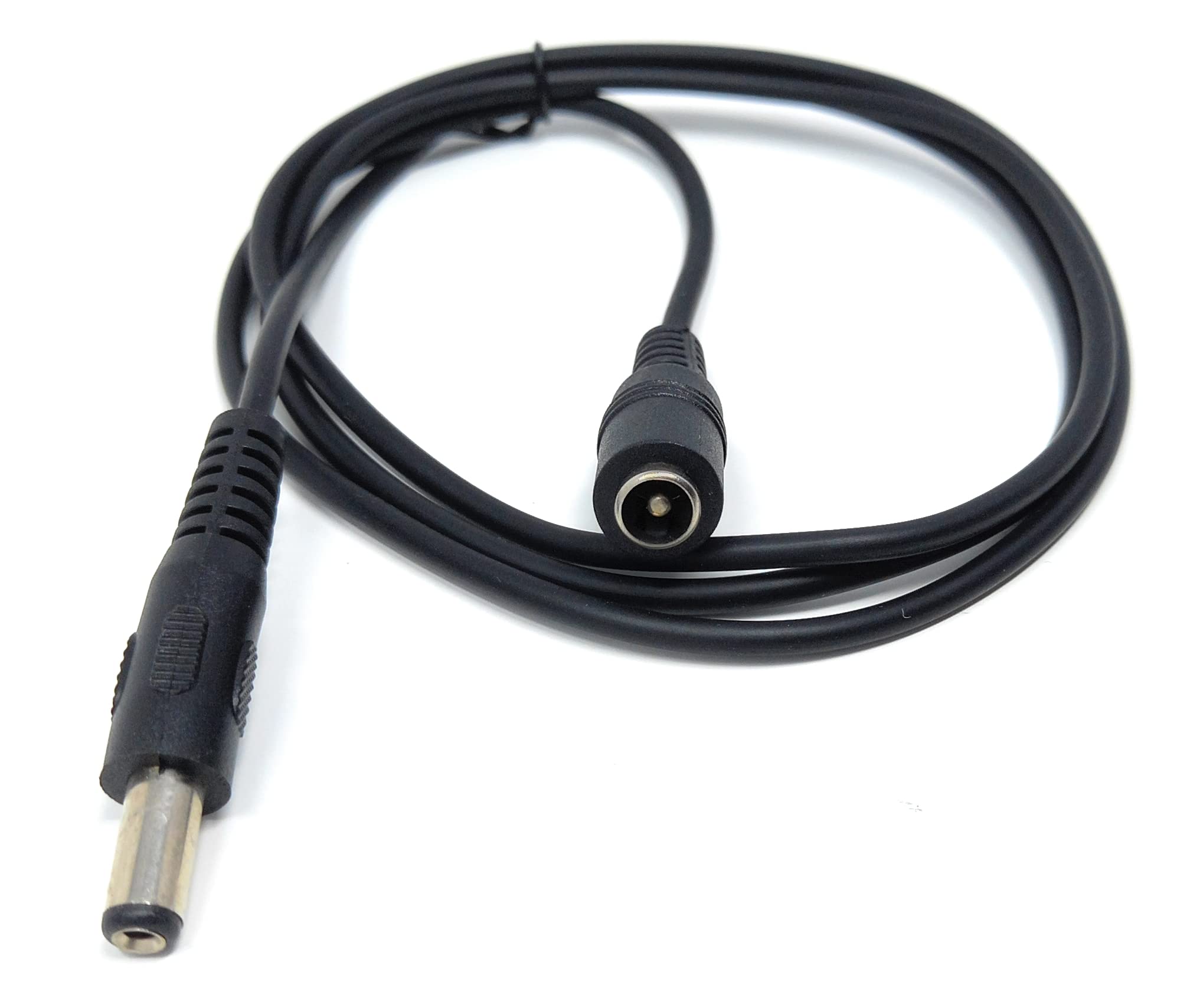 5.5mm x 2.1mm DC Power Plug to Socket, Male to Female CCTV, LED, Modem Router, Music Instruments Extension Lead Cable