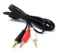 3.5mm Stereo Jack to 2 x 3.5mm Mono Jack Plugs OFC Audio AUX Splitter Cable Lead