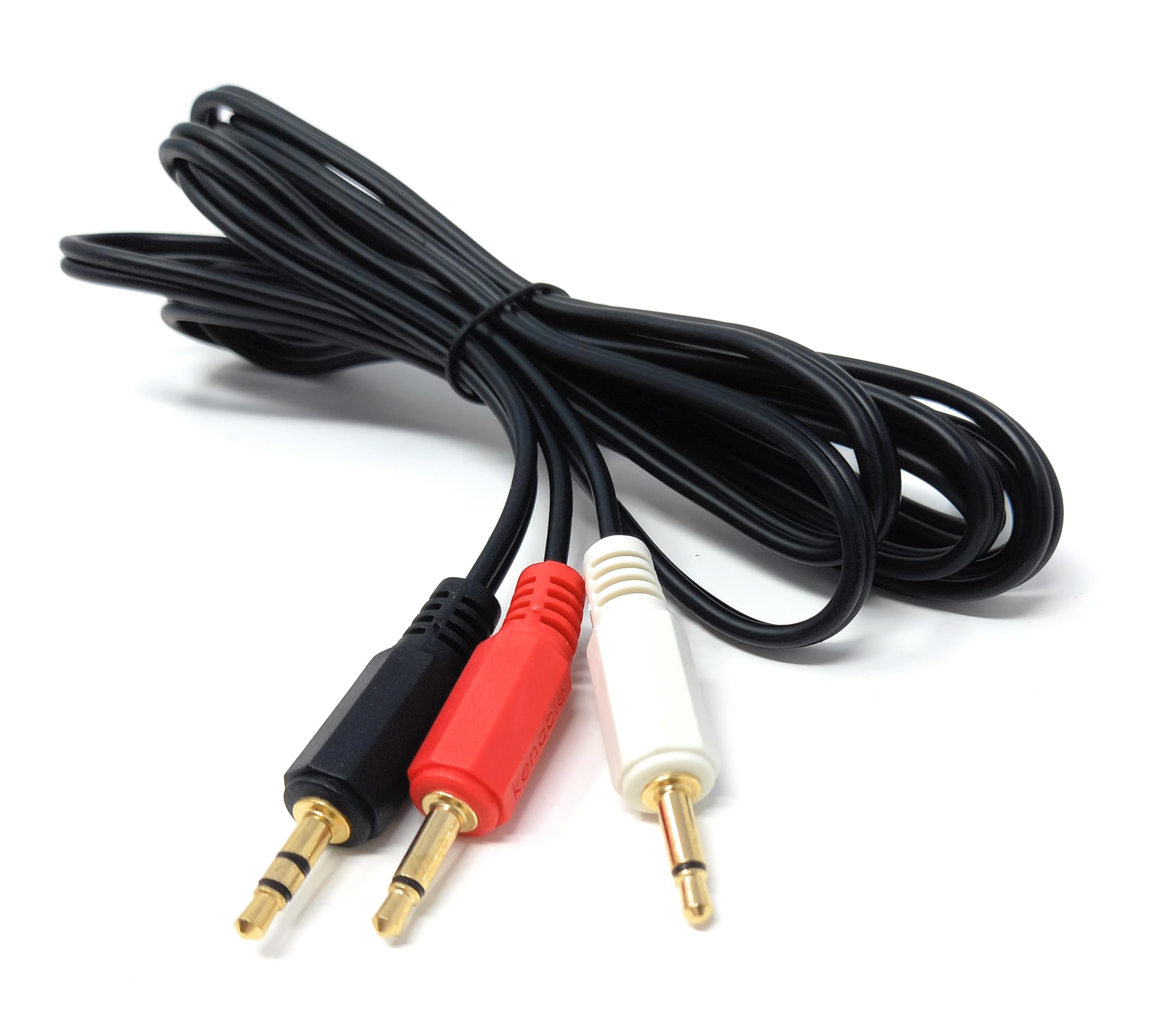 3.5mm Stereo Jack to 2 x 3.5mm Mono Jack Plugs OFC Audio AUX Splitter Cable Lead