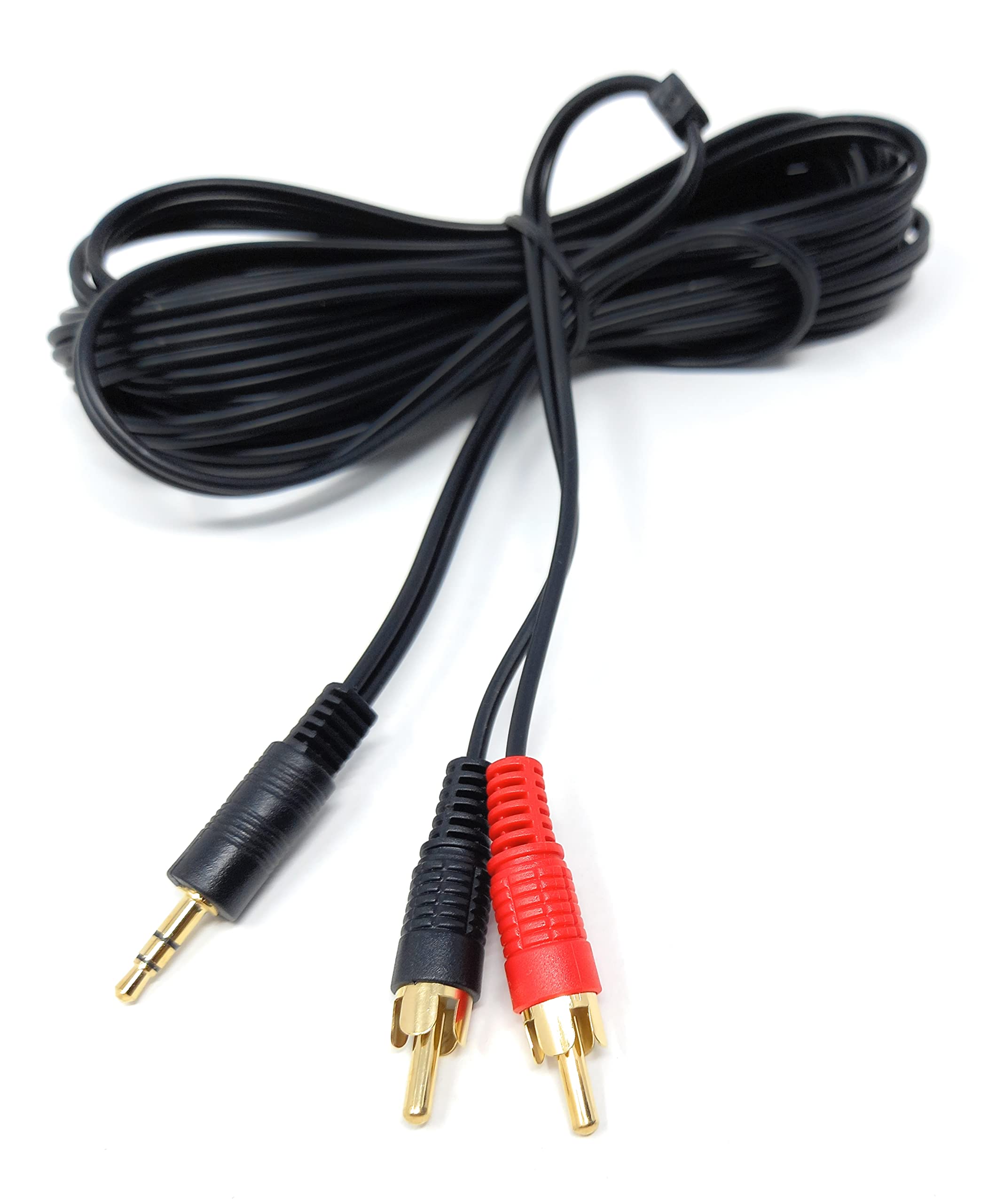 DRUT 3.5mm to Twin RCA Stereo Aux Phono Audio Cable Mini Jack Lead Cord Y Splitter Headphone Cord RCA Y Splitter Adapter