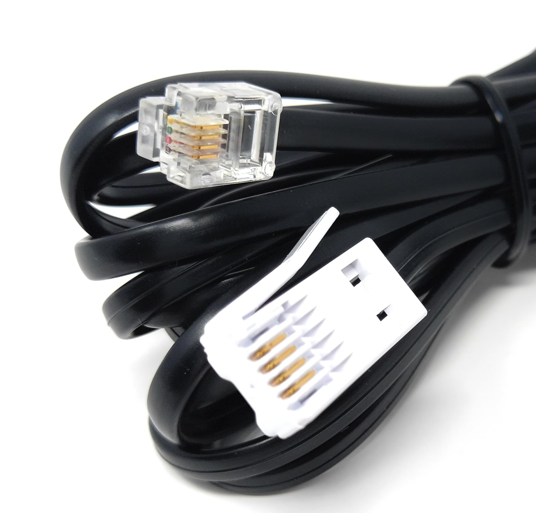 DRUT BT to RJ11 4 Wire (431A) Male to Male UK Telephone Modem Lead Cable