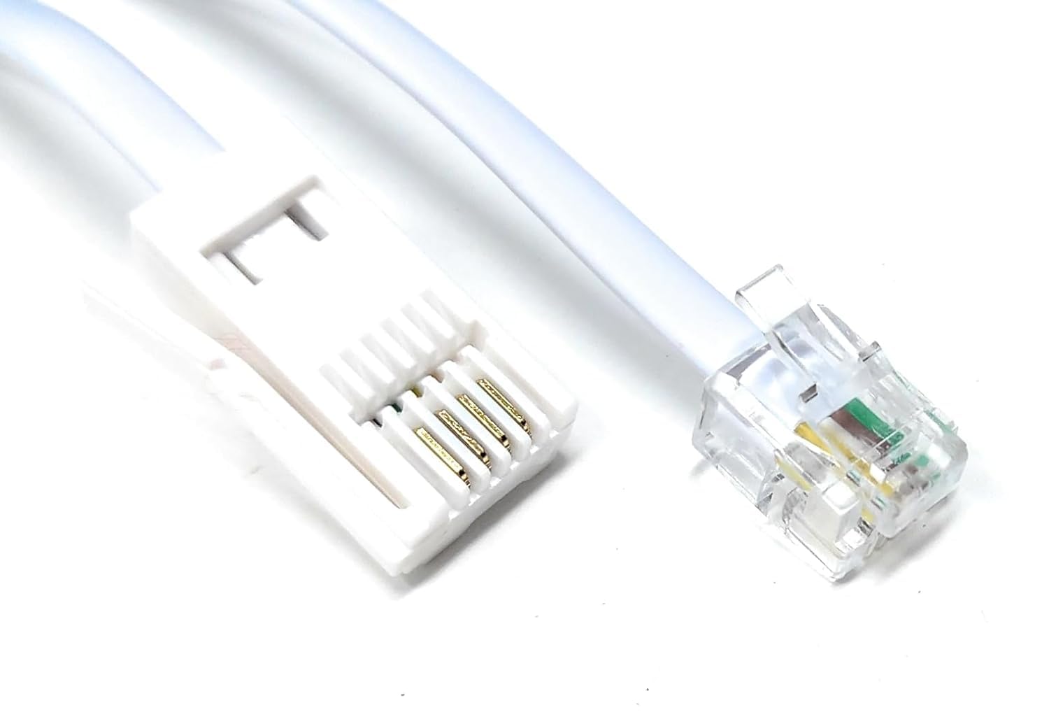 DRUT BT to RJ11 4 Wire (431A) Male to Male UK Telephone Modem Lead Cable