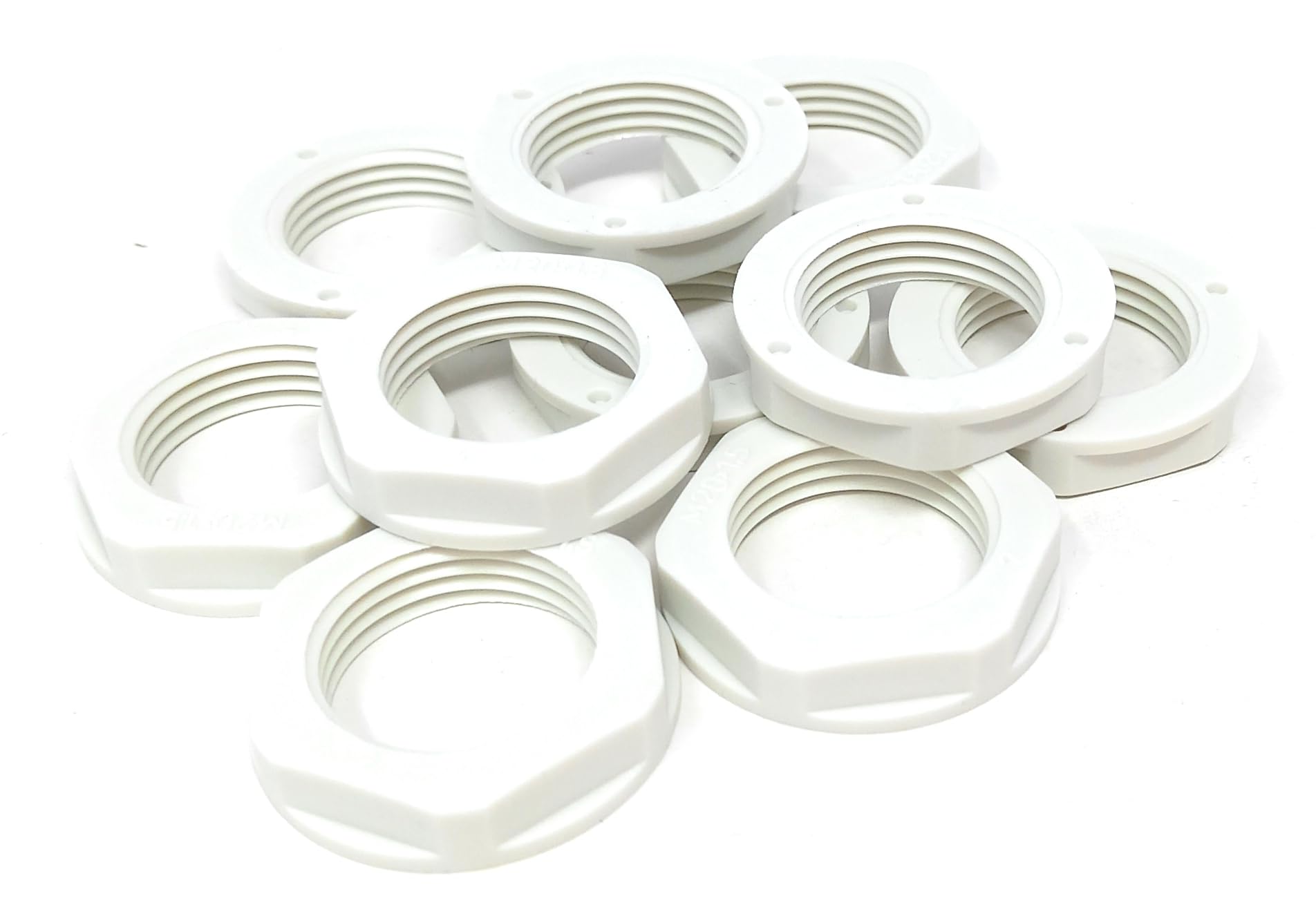 M20 20mm Nylon Locknut (Polyamide), Pack of 10 – Durable, Lightweight Fastening Solution