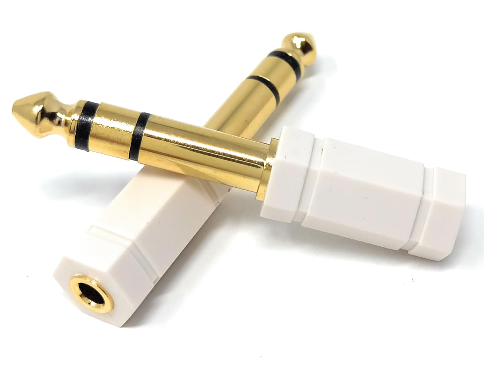 DRUT 3.5mm Stereo Socket to 6.35mm Stereo Jack Converter Cable Headphones Adapter