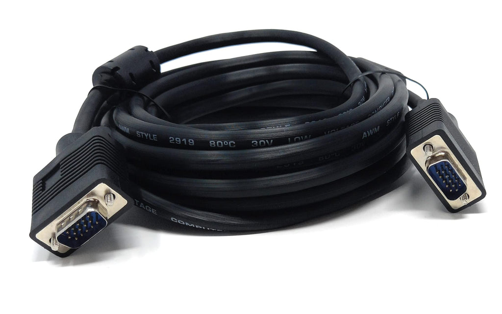 DRUT VGA to VGA Cable 15 pin SVGA Male to Male for Monitor Computer PC Laptops TV Projectors Extension Lead, HD15 All Data Pins Connected