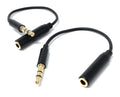 DRUT 3.5mm 3-Pole Male Jack to 4-Pole Female Socket Audio Cable – Microphone & Pin Charger Adapter