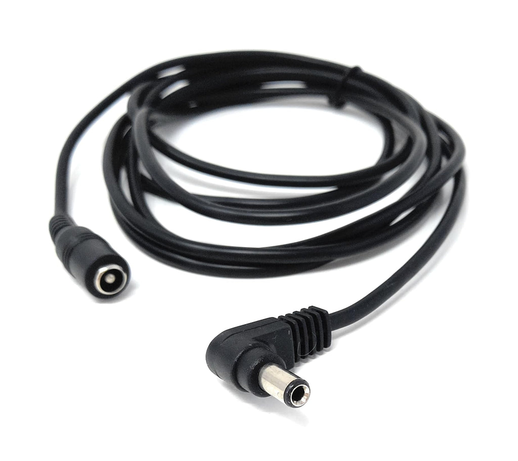 Right Angled 5.5mm x 2.5mm DC Power Extension Cable – Male to Female Adapter for CCTV, LED Signs, Solar-Powered Devices, and More