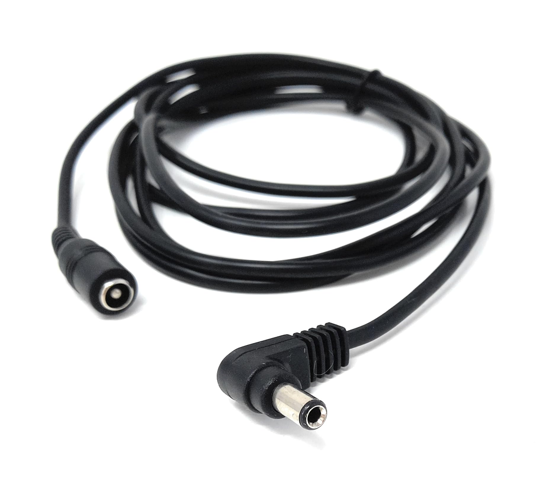 Right Angled 5.5mm x 2.5mm DC Power Extension Cable – Male to Female Adapter for CCTV, LED Signs, Solar-Powered Devices, and More