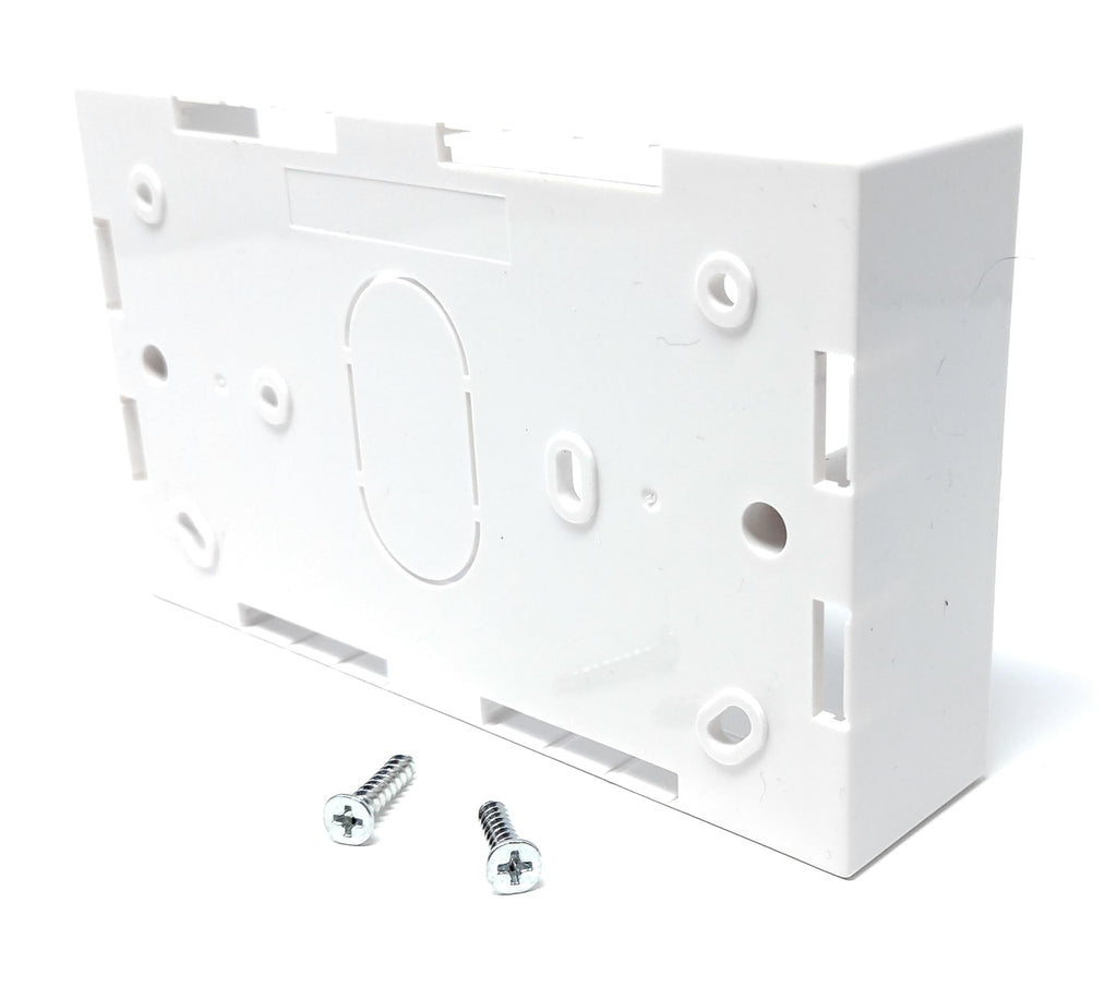Surface Mounting Back Box for Wallplate Ethernet Faceplate, Multi Cable in/out Points