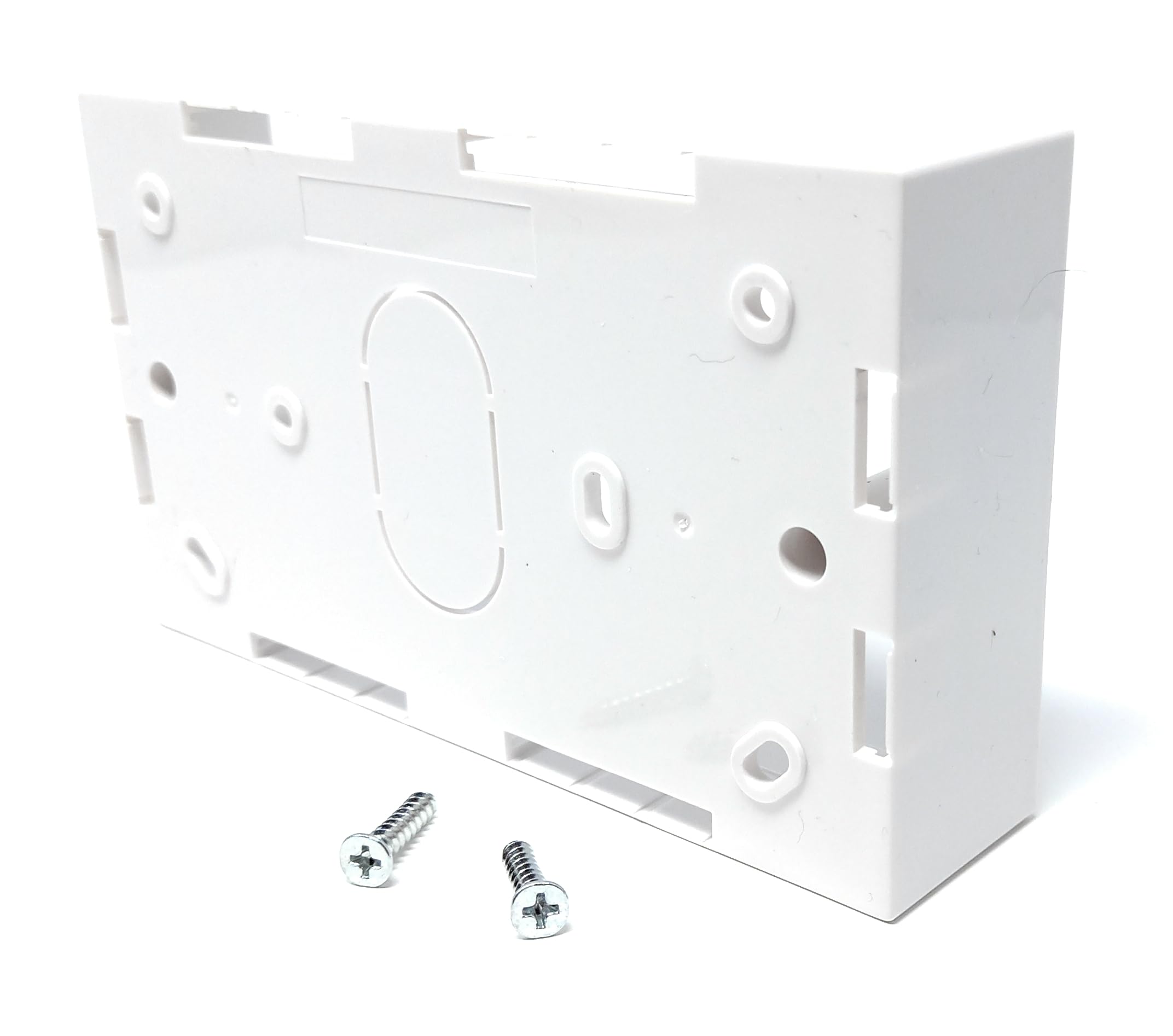 Surface Mounting Back Box for Wallplate Ethernet Faceplate, Multi Cable in/out Points