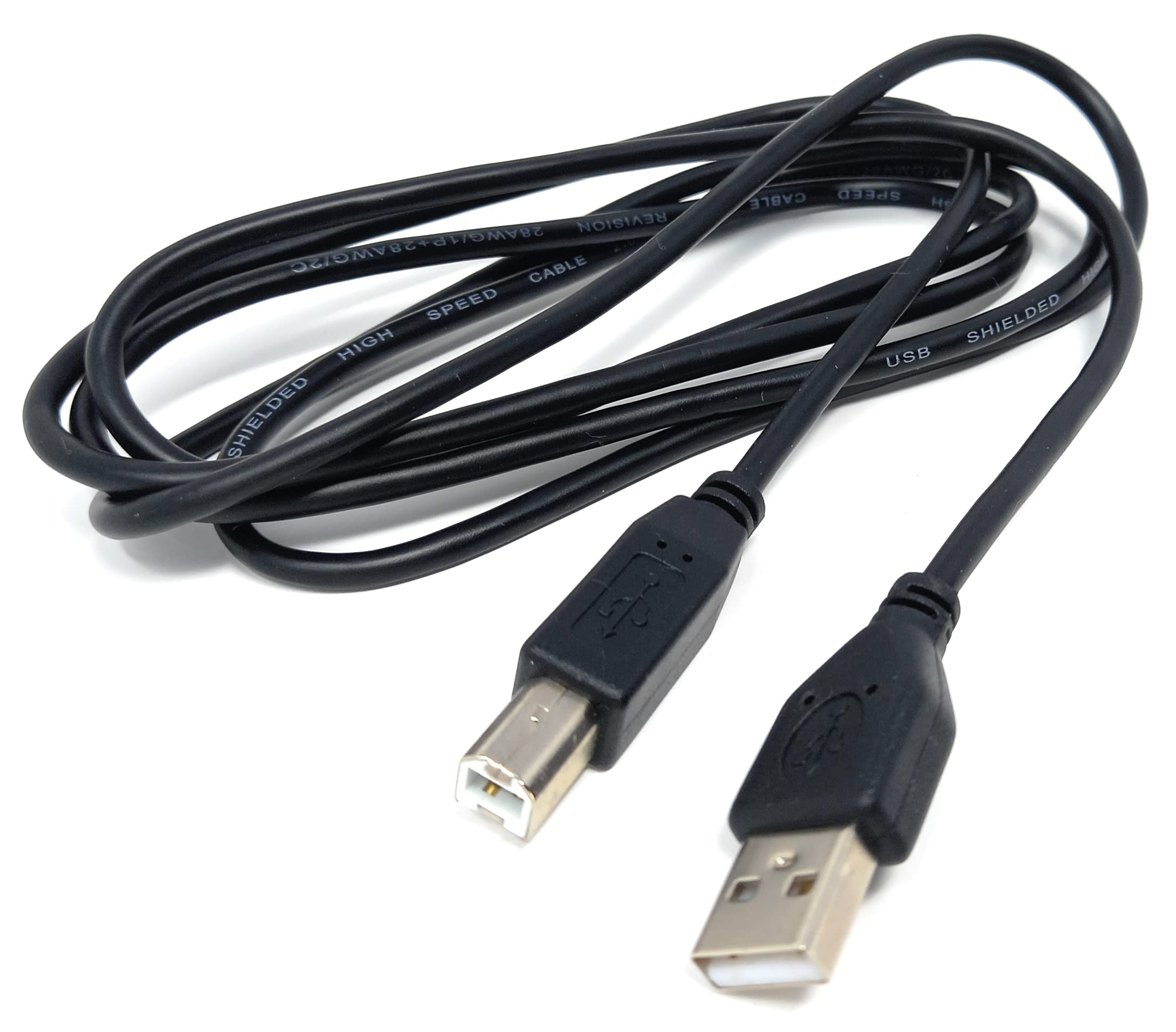 DRUT USB A to B 2.0 24AWG High Speed Cable Lead for Printer, Scanner, Music Instrument