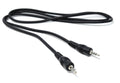DRUT 2.5mm 4 Pole TRRS Jack to Jack AV Cable, Black, Audio Video Lead for Camcorder, Sat Nav, Portable DVD, Monitor, CCTV and Multimedia Devices