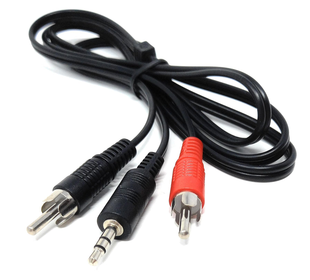 DRUT 3.5mm to Twin RCA Stereo Aux Phono Audio Cable Mini Jack Lead Cord Y Splitter Headphone Cord RCA Y Splitter Adapter