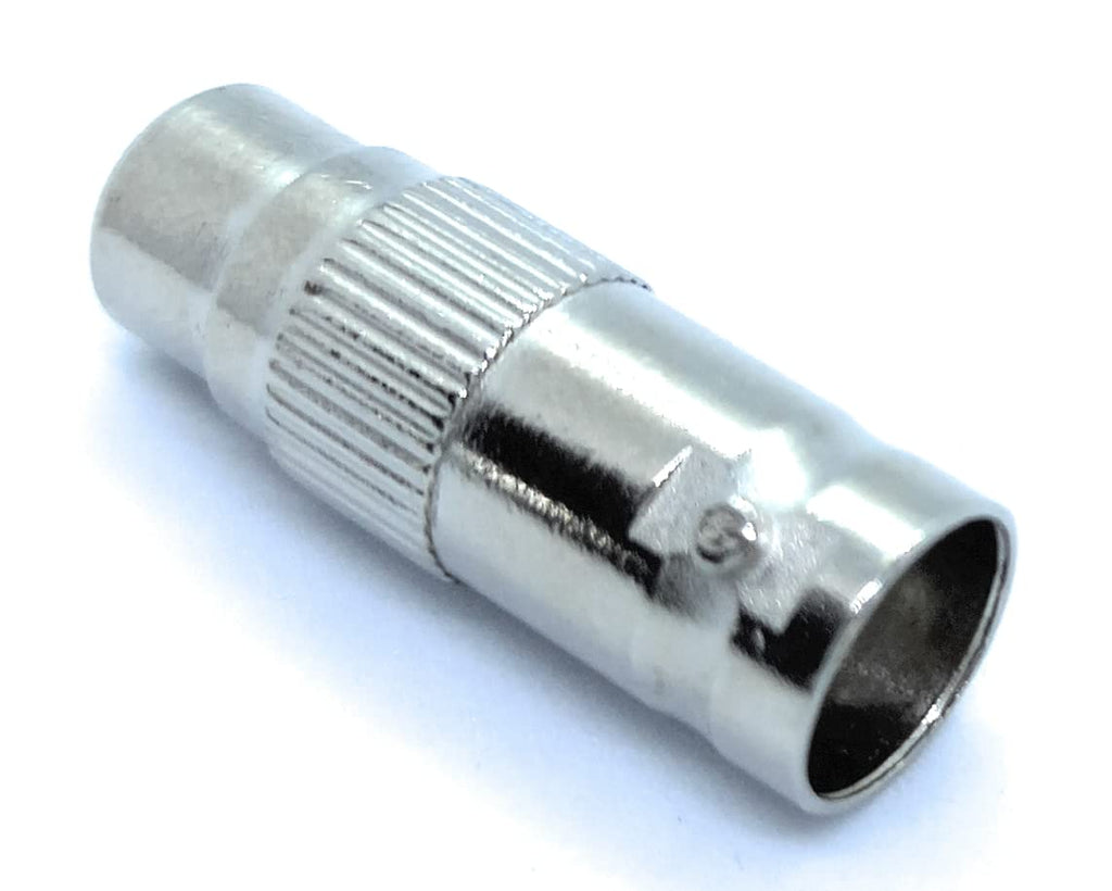 DRUT BNC Female to RCA Female Phono Adapter - Video Connector for CCTV Cameras, DVR, and Audio-Visual Equipment