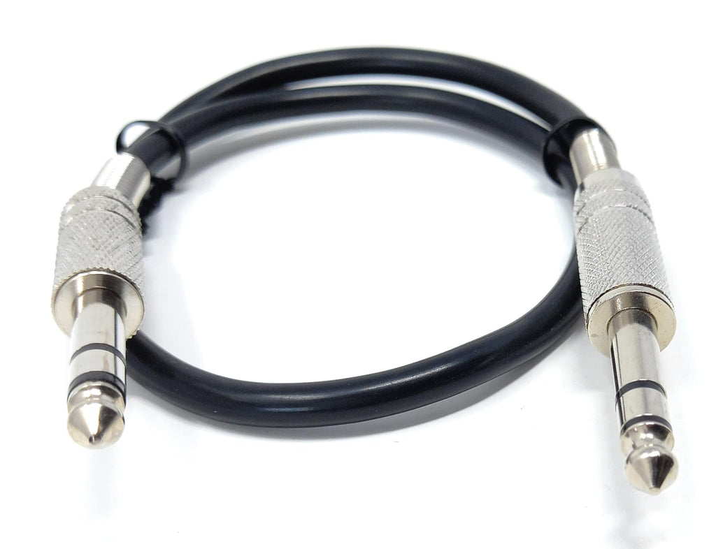 DRUT 6.35mm Male to 6.35mm Male Stereo Audio Cable, 1/4" TRS Connectors For Professional Music Instruments & Home Audio
