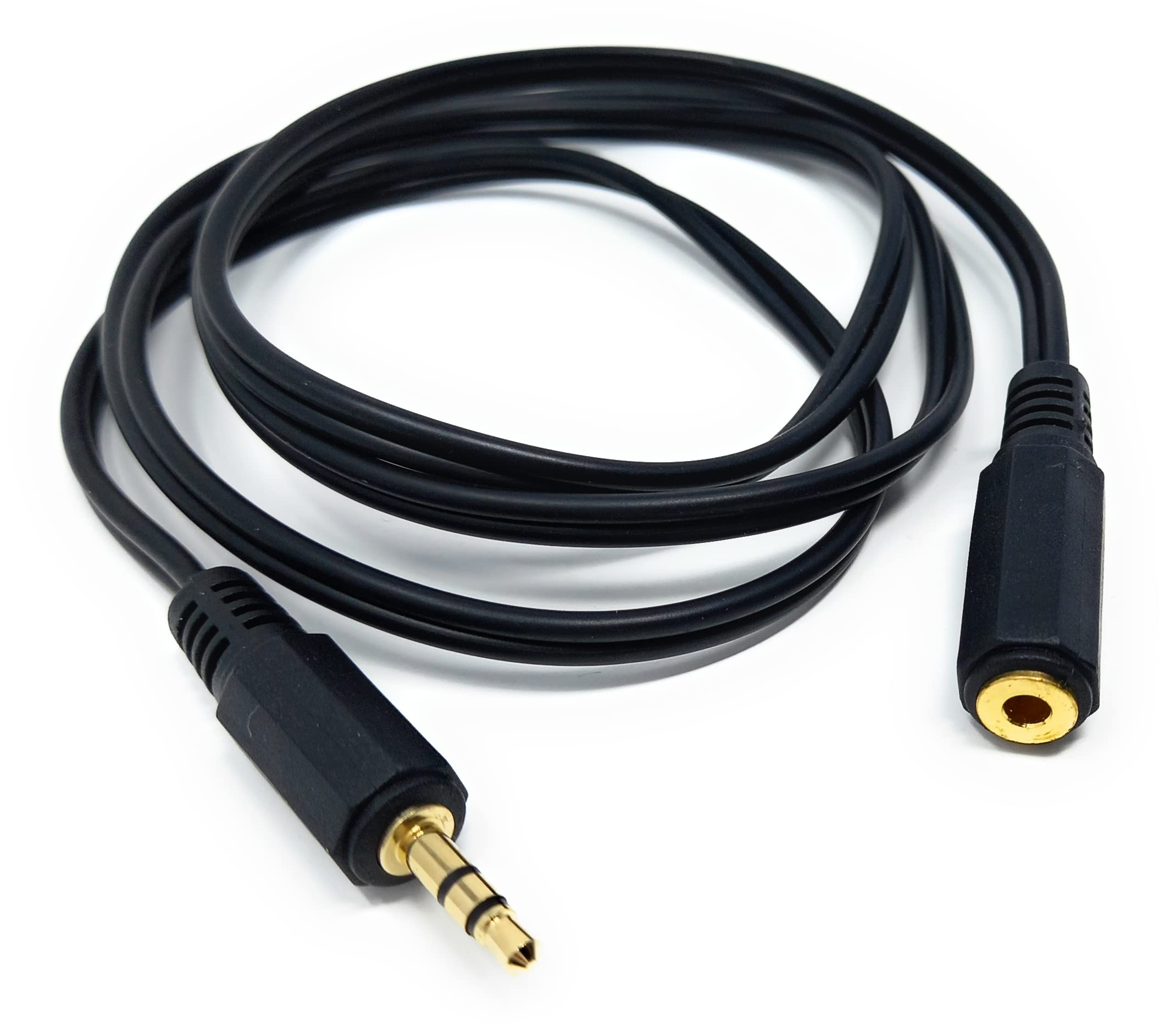 DRUT 3.5mm to 3.5mm Stereo Audio Extension Cable Lead Male to Female Gold Connectors