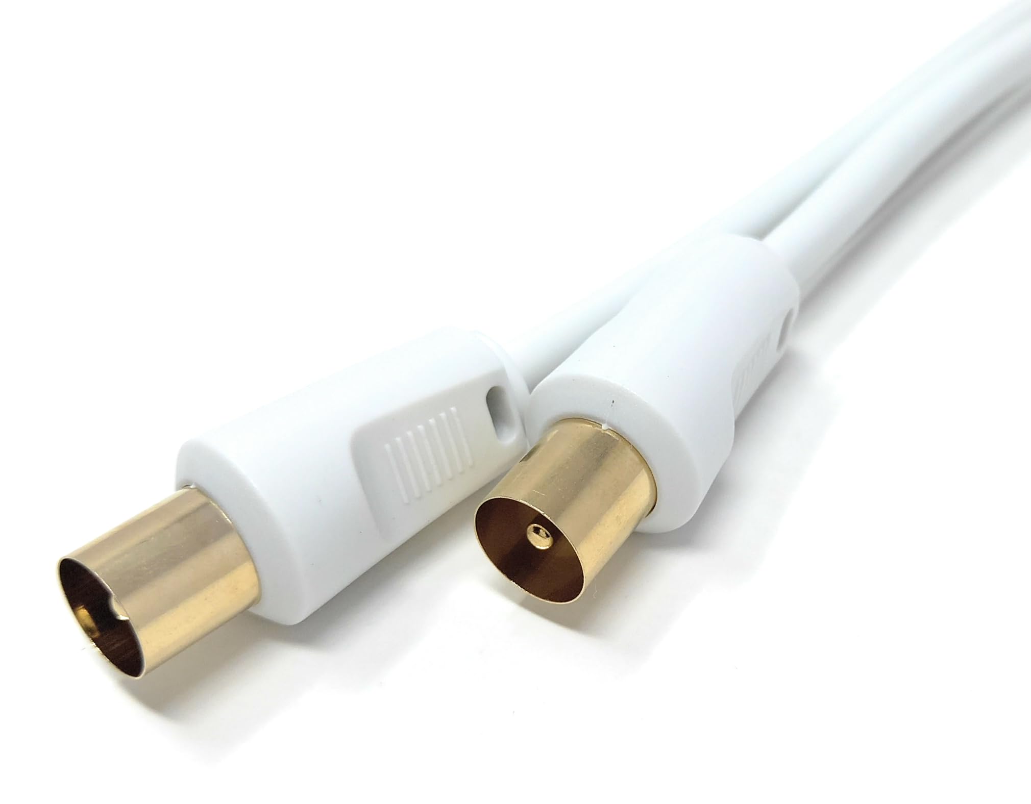 DRUT TV Male to Male Plug Coaxial Cable RG6 Aerial Digital Antenna RF Fly Lead Cable