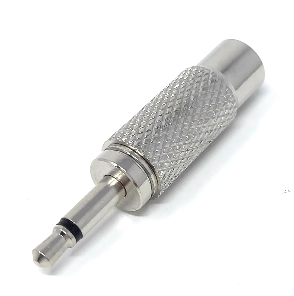 DRUT 3.5mm Mono Jack Plug to RCA Phono Socket Male to Female Adapter