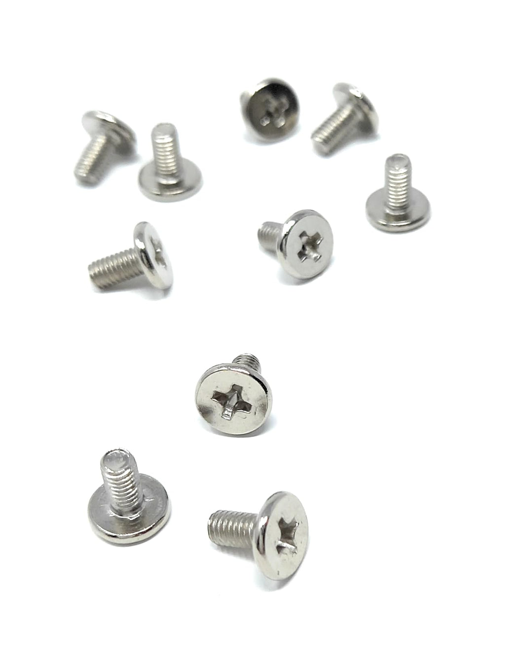 PC Case Mounting Screws, Phillips Head, 2.7x5.6mm, Nickel Steel, 10 Pack, for HDD SSD Optical Drive Components