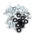 10pcs. M6 Rack Fixing Set, Captive Cage Nuts Bolts Screws & Washers for For Rack Mount Equipment, Data Cabinets, Music Instruments. AMP, Equalisers, CD Player etc.