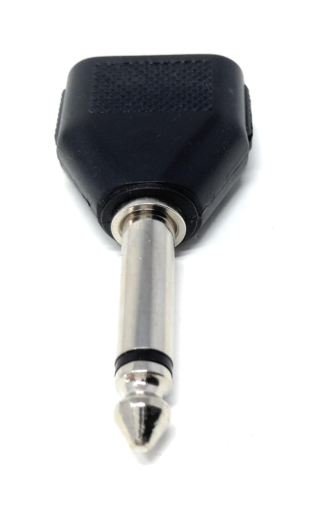 DRUT 6.35mm Mono Jack to 2 x 3.5mm Mono Jacks Sockets Plugs T Splitter Cable Adapter
