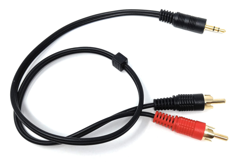 DRUT 3.5mm to Twin RCA Stereo Aux Phono Audio Cable Mini Jack Lead Cord Y Splitter Headphone Cord RCA Y Splitter Adapter