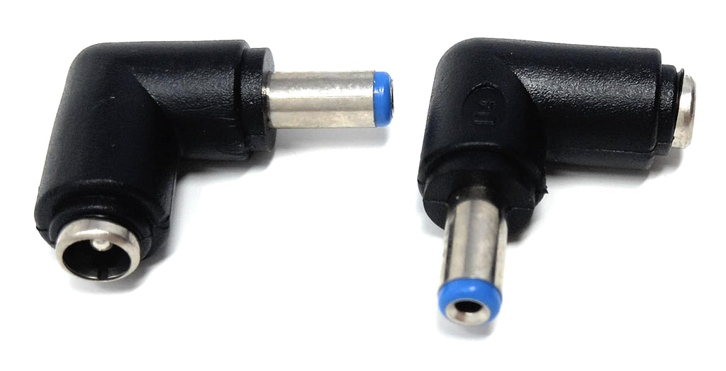 DRUT 5.5mm x 2.1mm Right Angle Adapter DC Power Female to Male Plug for CCTV, LEDs Lights, Music Instruments