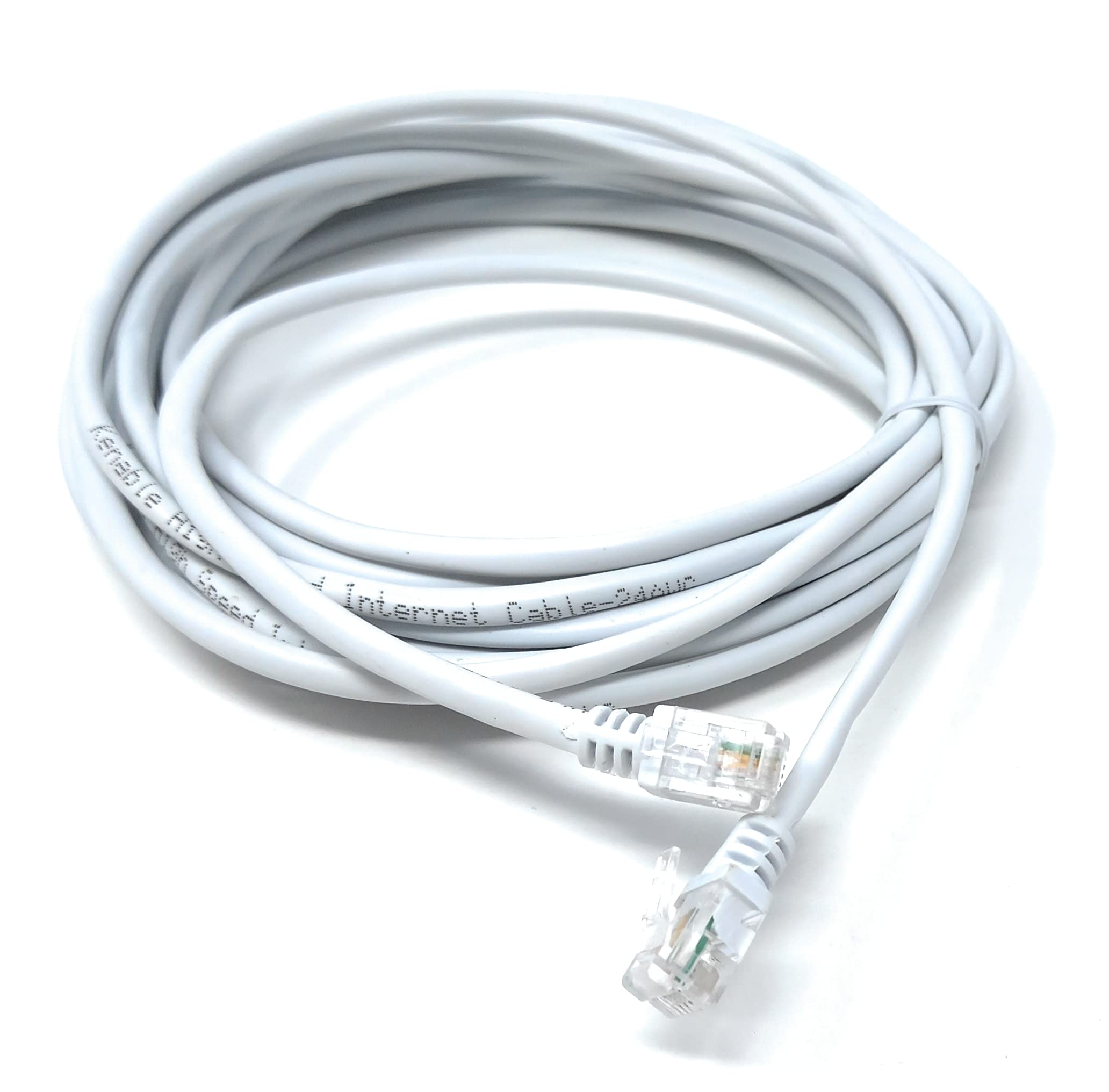 RJ11 to RJ11 ADSL 2 High Speed Broadband Modem Telephone Cable Transmits Data Up to 100 Mbits/sec, 26 AWG Supports Analogue or Digital (DSL/ISDN) Applications