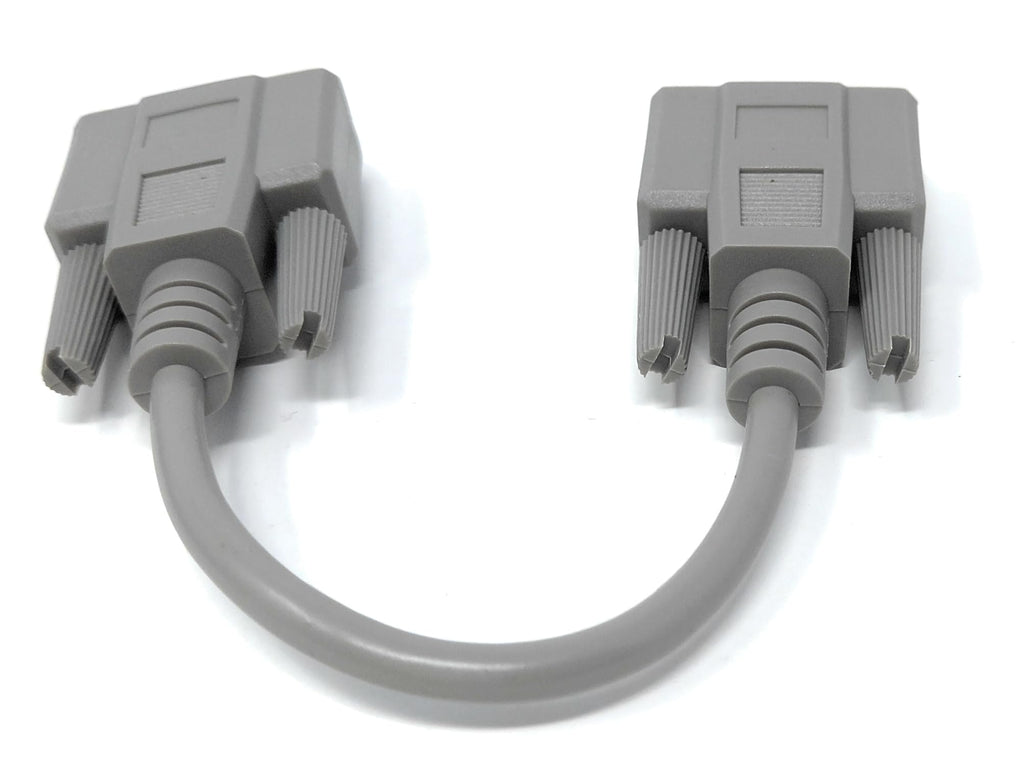 DRUT 20cm Serial to VGA 9 Pin Female to 15 Pin Male Cable D9 HD15 SVGA Adapter Cable Converter 0.6ft