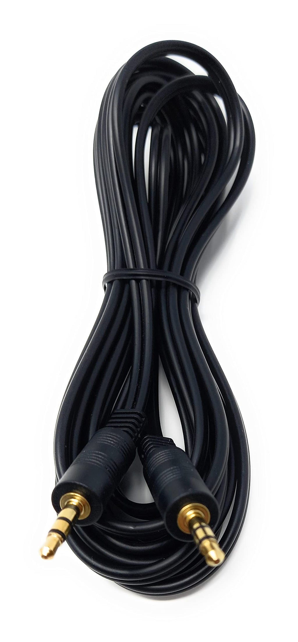 DRUT 3.5mm to 3.5mm Stereo Audio AUX Cable Gold Connectors, Small 3 pin Jack to Jack Speaker Lead