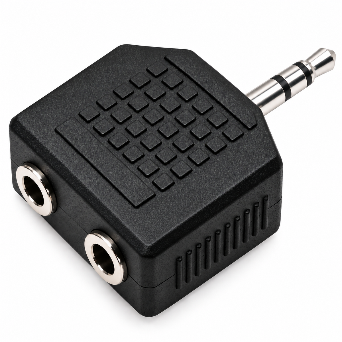 3.5mm Stereo Jack Plug to 2 x 3.5mm Stereo Jack Sockets Splitter Adapter