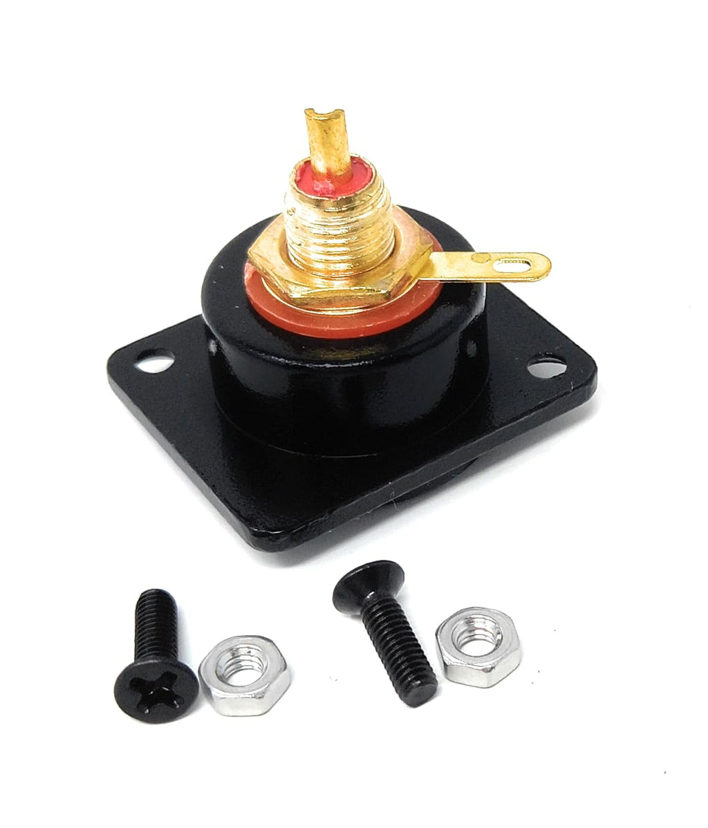 DRUT RCA Phono Socket D-Series Chassis Faceplate Panel AV Audio Video Adapter with Solder Terminal and Screws Included