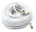 DRUT TV RF Male to Male Aerial Antenna Coaxial Cable With Female to Female Coupler, Gold Connectors 75 ohm, 3C2V
