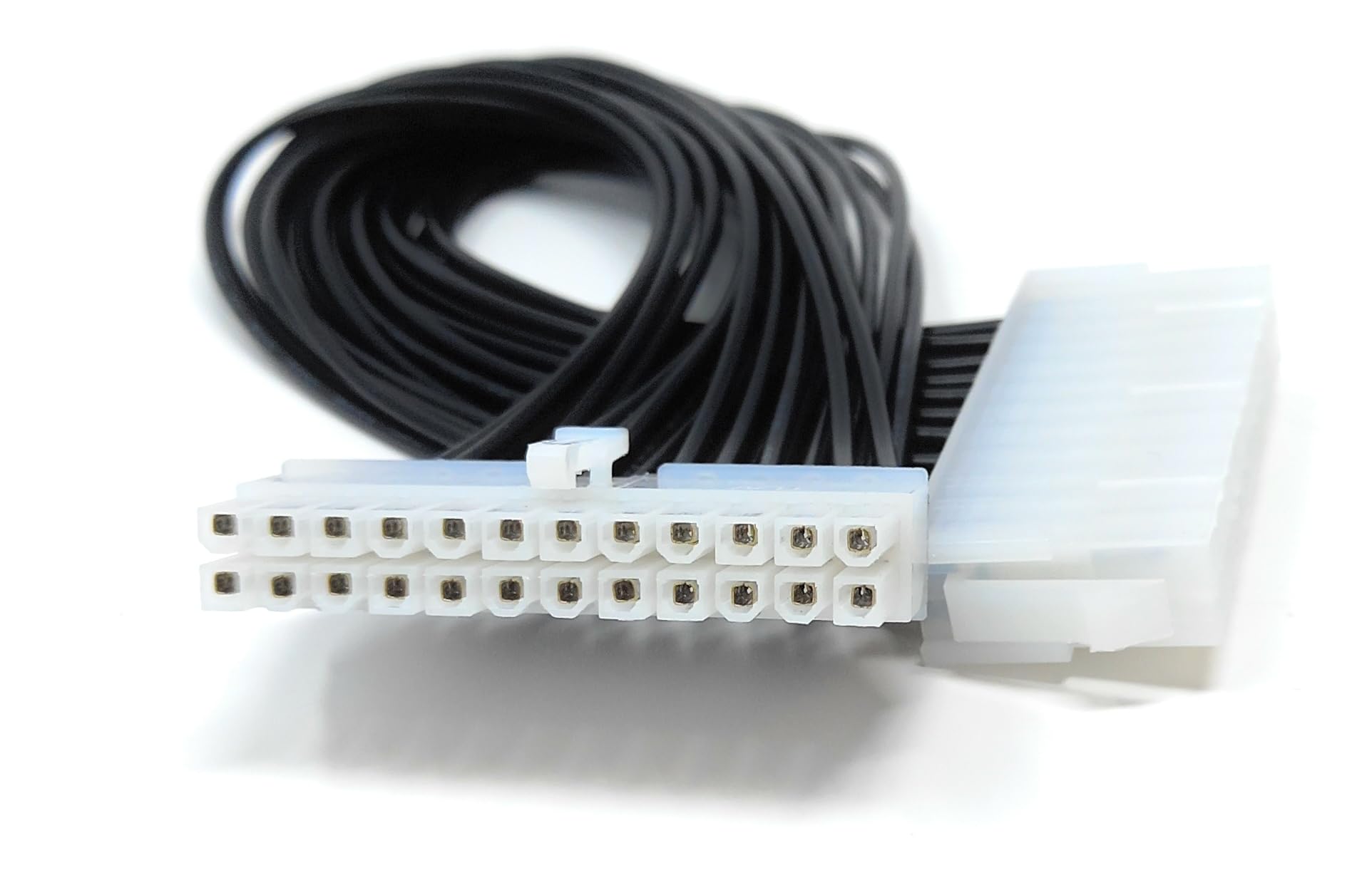 DRUT 30cm ATX 24-Pin Male To Female Extension Cable Connector, PC Motherboard PSU Power Supply Lead 1ft