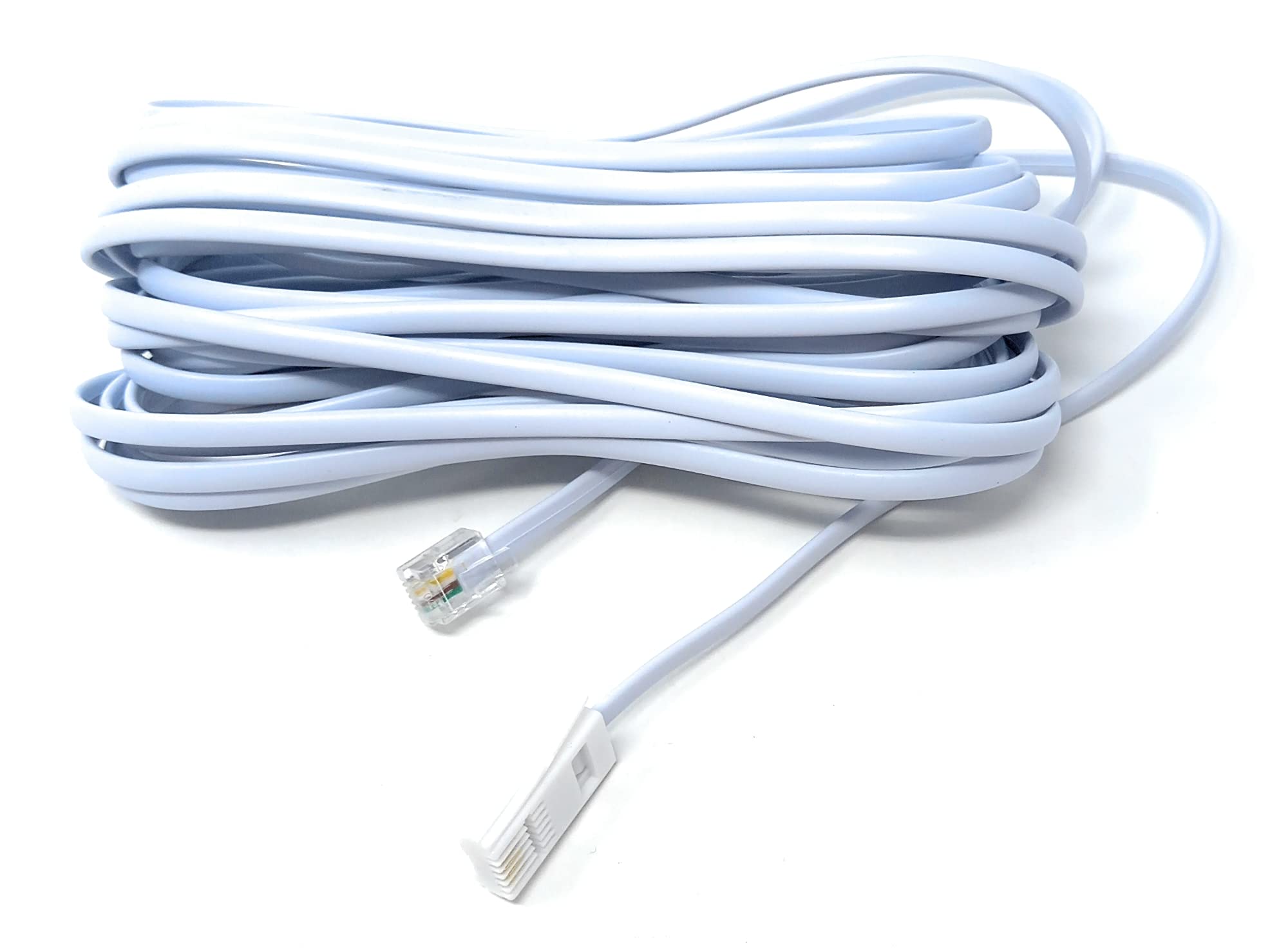 DRUT RJ11 to BT, 4 Pin Male to Male Rollover Cable Modem Router Lead Cord VDSL/ADSL (not for telephone)