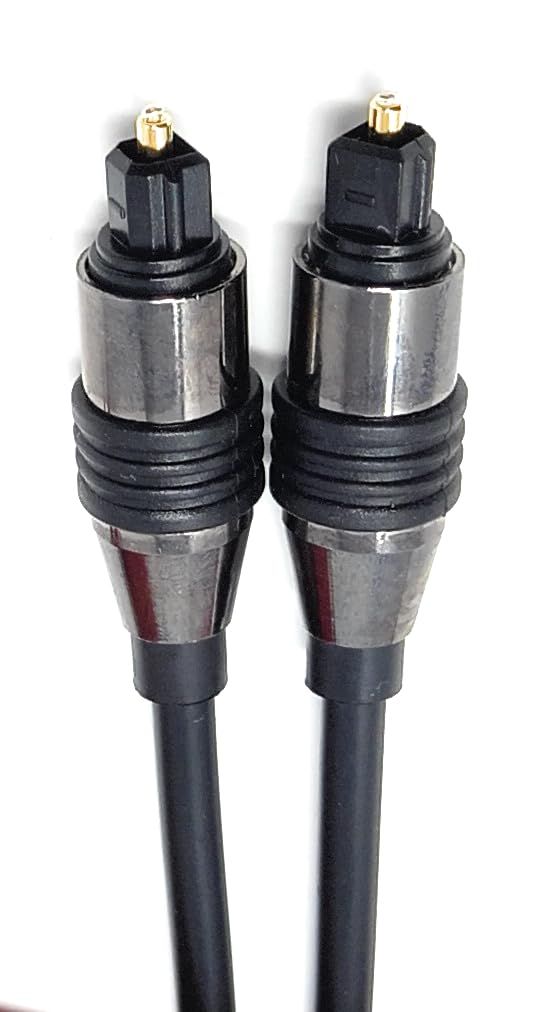 DRUT Digital Optical Audio Toslink Cable, Compatible with TV, Soundbar, Game Console, DVD Player, PC