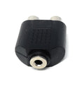 DRUT 3.5mm Female to 2 RCA Female Socket Stereo Audio Adapter for Headphones, Speakers, or Audio Devices
