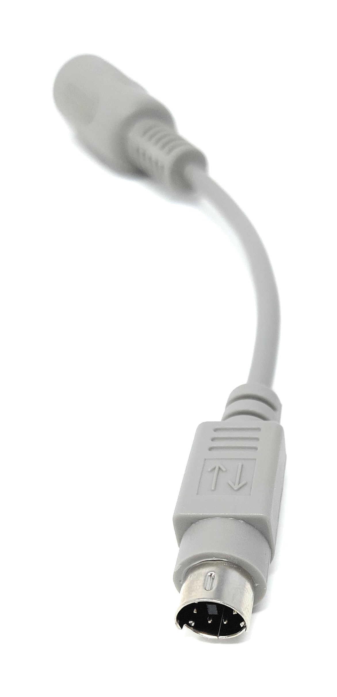 DRUT 6-Pin Mini DIN Male to 5-Pin DIN Female Adapter Cable for Musical Instruments, Keyboards and AT to PS/2 Conversions (15cm)