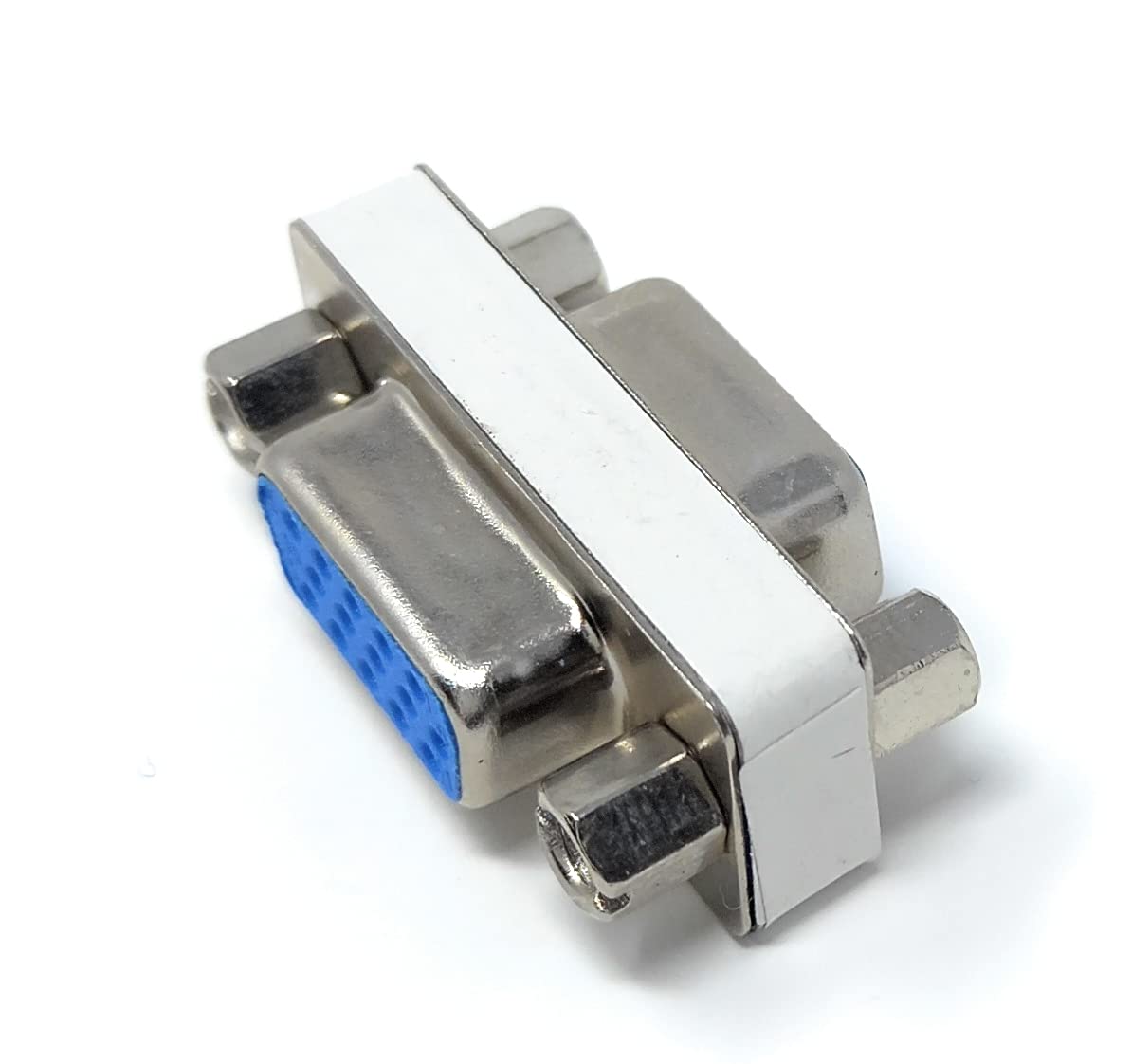 DRUT VGA Socket to Socket HD15 SVGA Gender Changer Cable Adapter Coupler, Female to Female, All Pins Connected