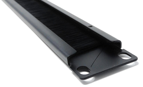 1U 19-inch Brush Plate Panel Cable Management for Data Cabinet Rack Mount, Tidy Cable Entry for Clean and Organized Environment