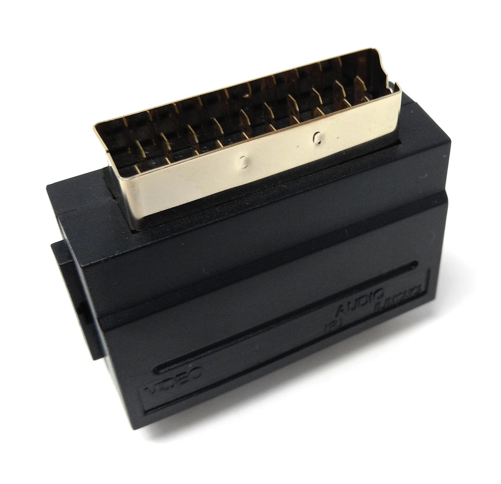 DRUT SCART Plug Male to 3 RCA Female AV Audio Video Adapter Converter for TV DVD VCRs Game Consoles