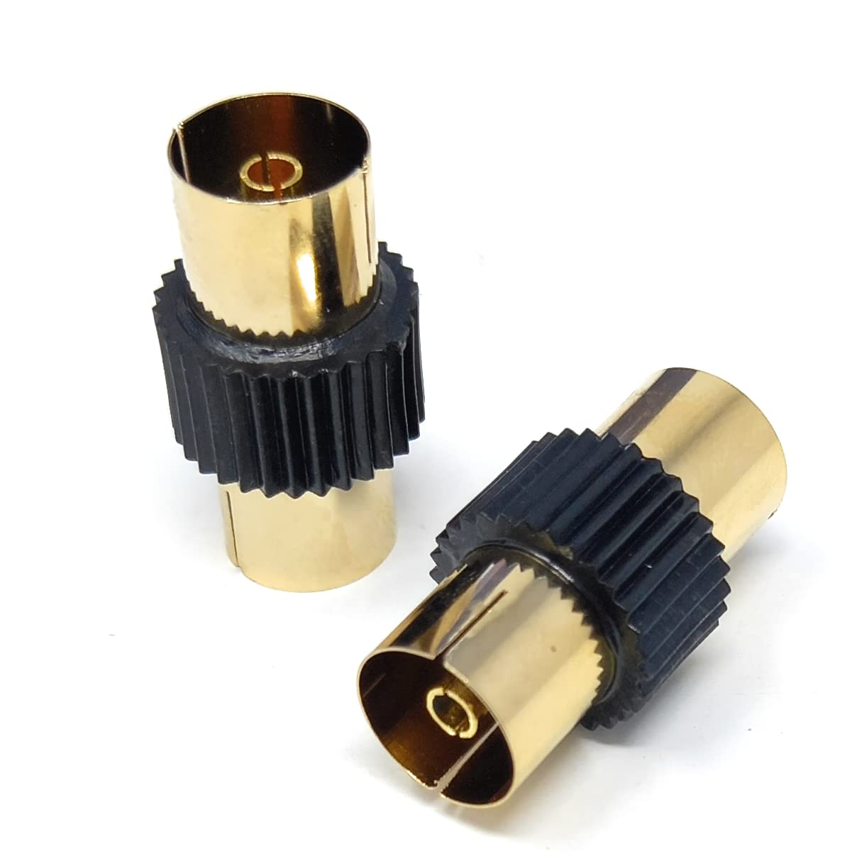 DRUT TV Aerial RF Lead Coupler Female to Female Socket Coaxial Connector, Coaxial Cable Adapter, Gender Changer