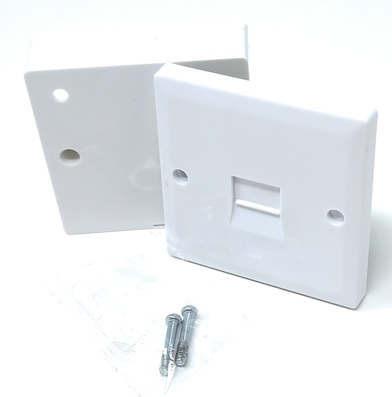 DRUT BT Master (2/4A) Telephone Socket Face Plate Plug With Box Surface, Single 70x70x30mm