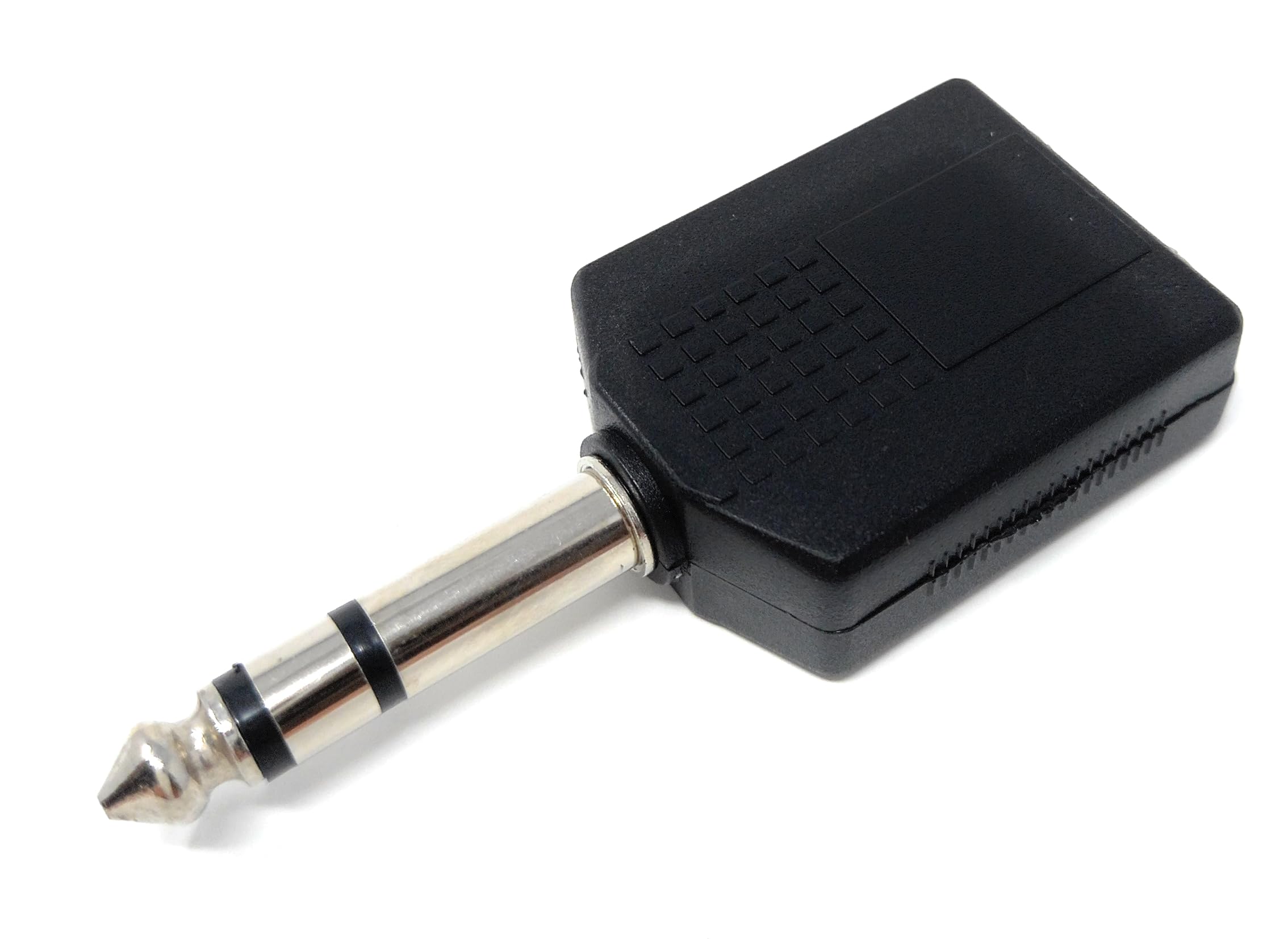 DRUT 6.35mm 1/4 inch Stereo Jack Splitter Cable Adapter Lead 1 x Plug to 2 x Sockets, Male to Female