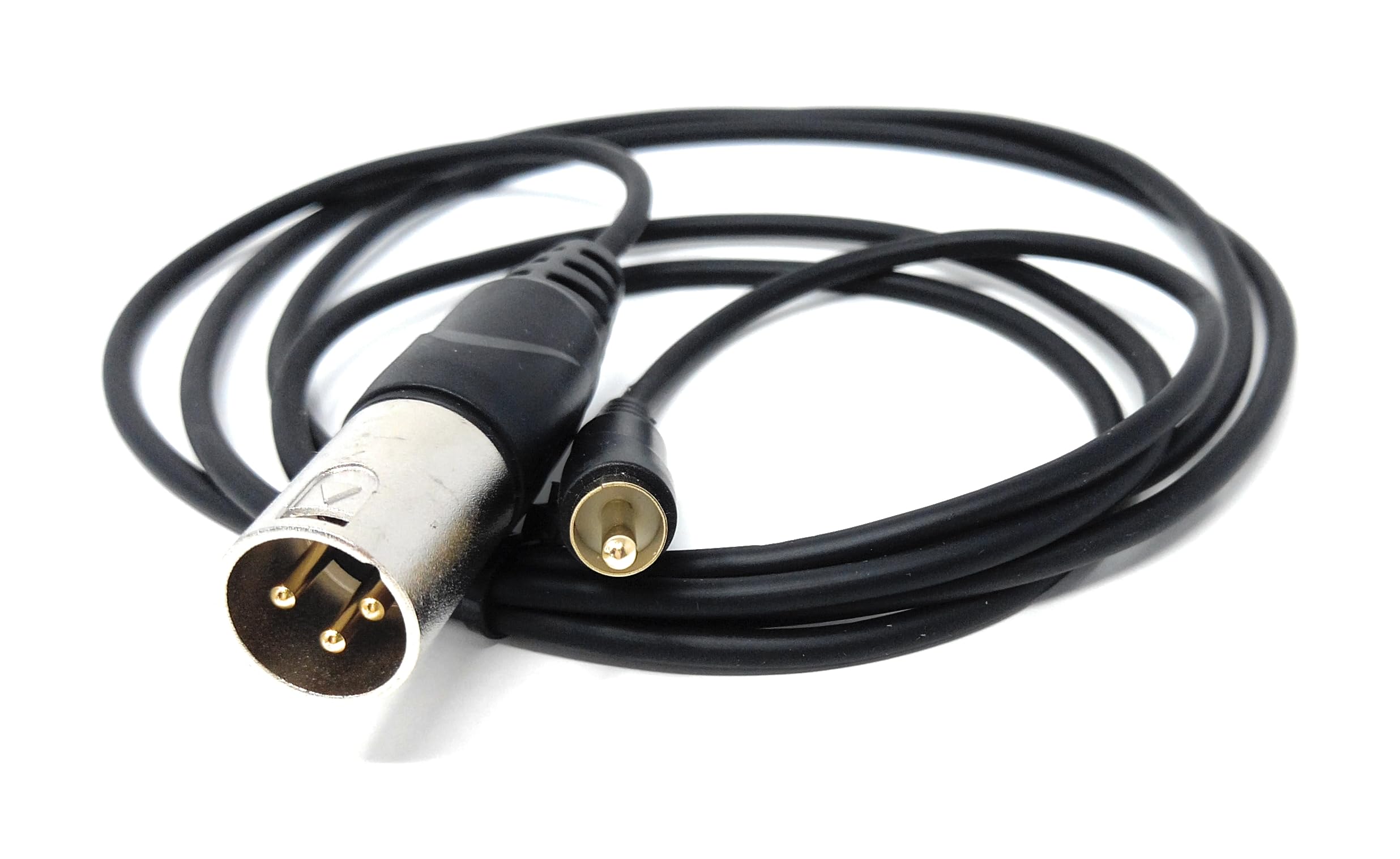 DRUT 3-Pin Male XLR to RCA Phono Single Plug Cable for HiFi Audio, Music Instruments, Mixer, Microphone Lead, Cable, Gold Plated