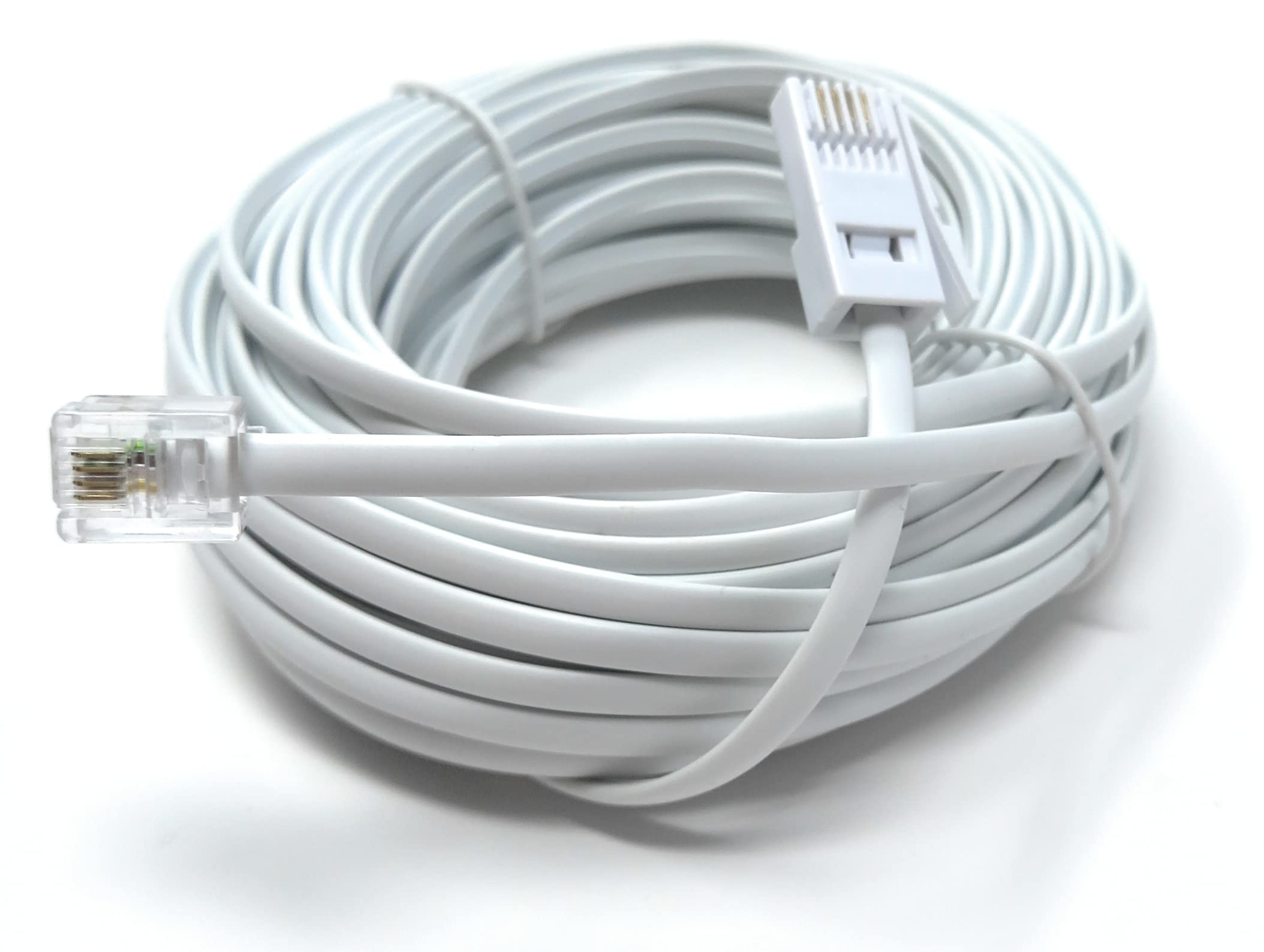DRUT RJ11 to BT, 4 Pin Male to Male Rollover Cable Modem Router Lead Cord VDSL/ADSL (not for telephone)