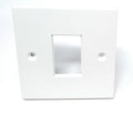Single Gang Ethernet RJ45 Module Modular Frame (LJ6C) Wall Plate, Faceplate, Screws Included
