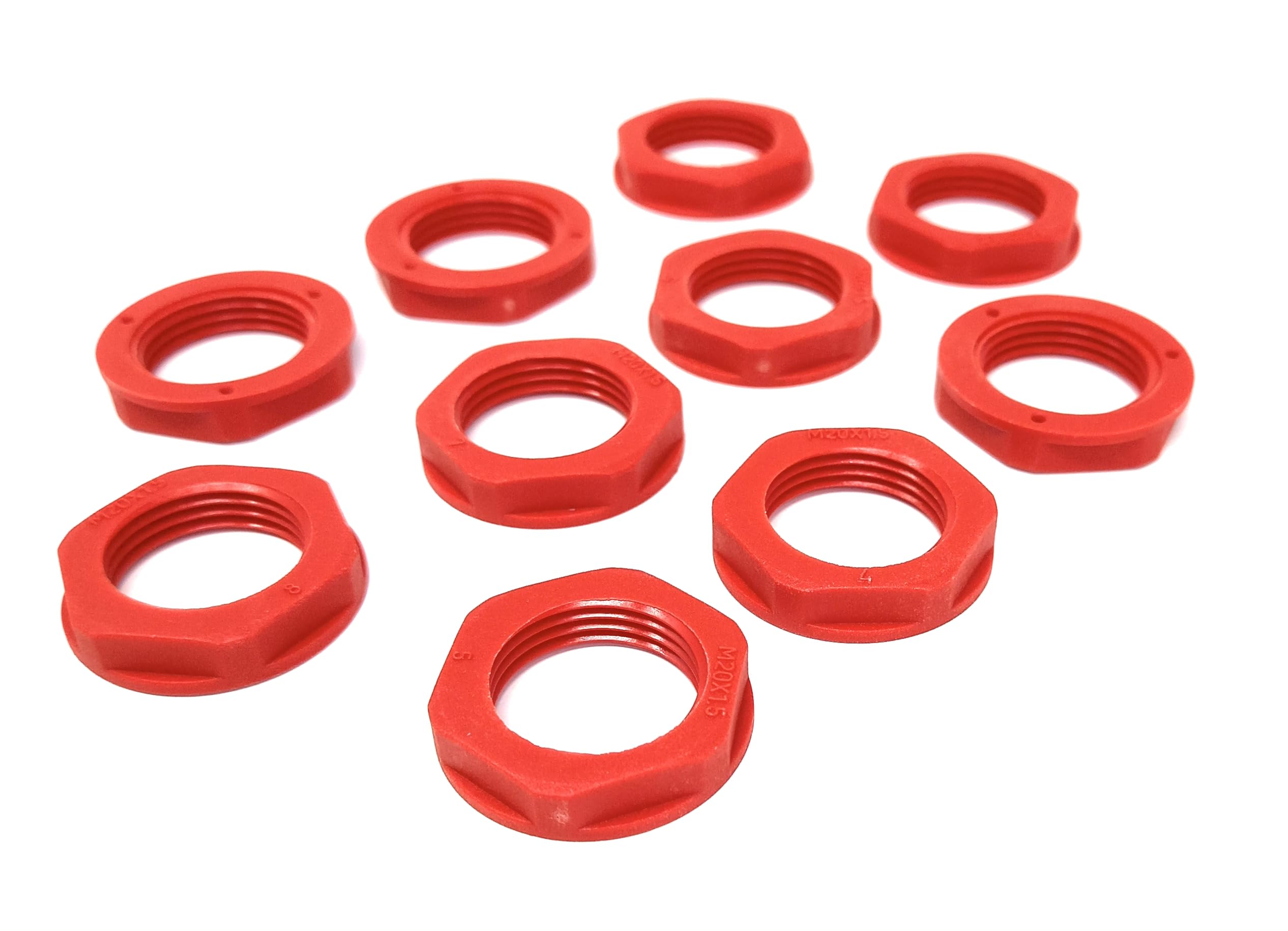 M20 20mm Nylon Locknut (Polyamide), Pack of 10 – Durable, Lightweight Fastening Solution